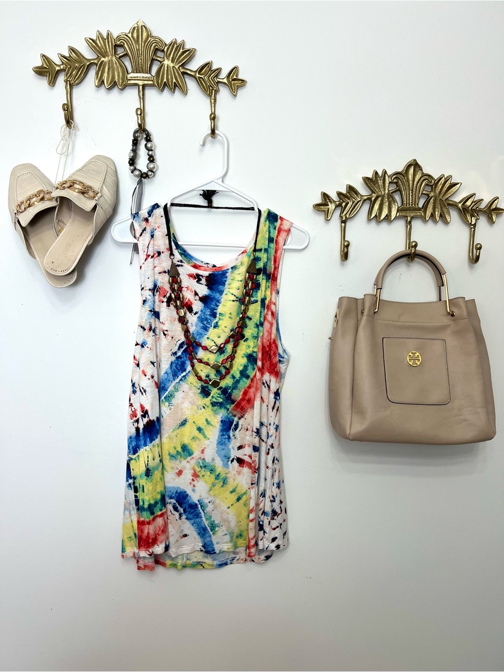 Style & Co Sleeveless Tie-Dye Tank Top - Multicolor Xl